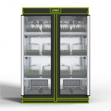 CARPA CROPBOX DE CULTIVO ESQUEJES CON RACK 120X60X180-KASVI